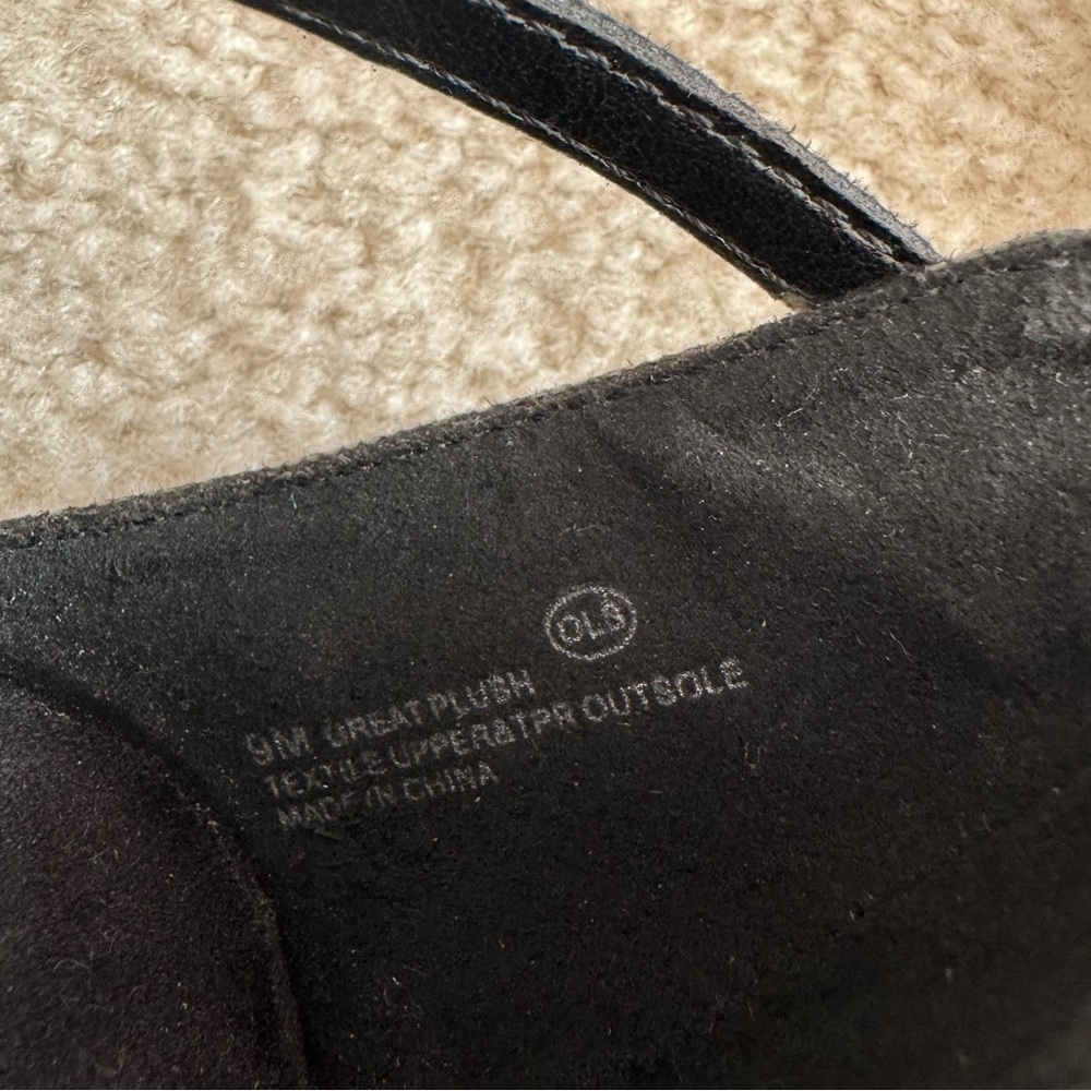 $115 Aerosoles “Great Plush” Strappy Metallic Wedge Platform Heel Sandle Black 9 - Picture 8 of 9